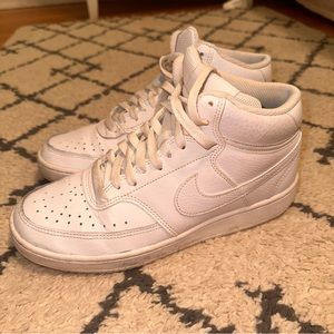 Nike high top court vision sneakers